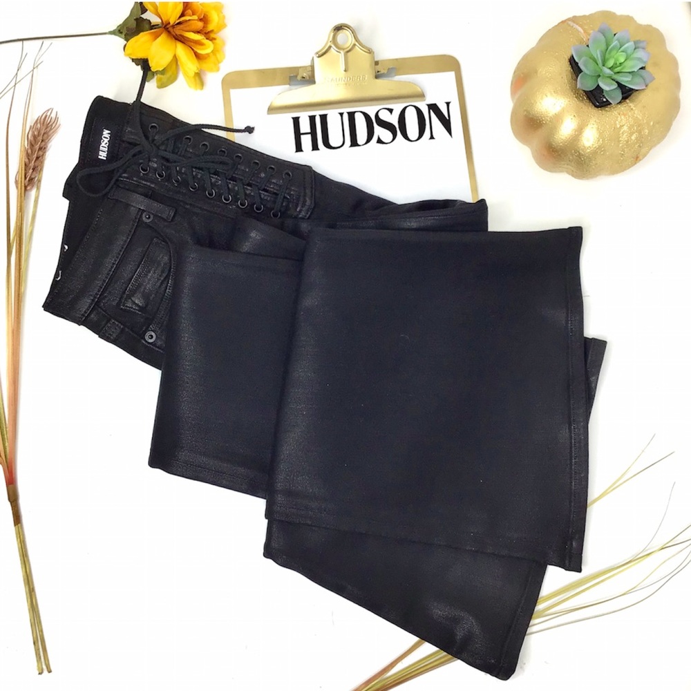LAST 1 Hudson Jeans Nat’l Hi Rise Bullocks Coated - Picture 3 of 16